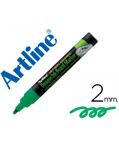 Rotulador artline pizarra verde negra epw 4 ve gr color verde fluorescente bolsa de 4 unidades