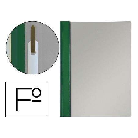 Carpeta dossier fastener pvc esselte folio verde