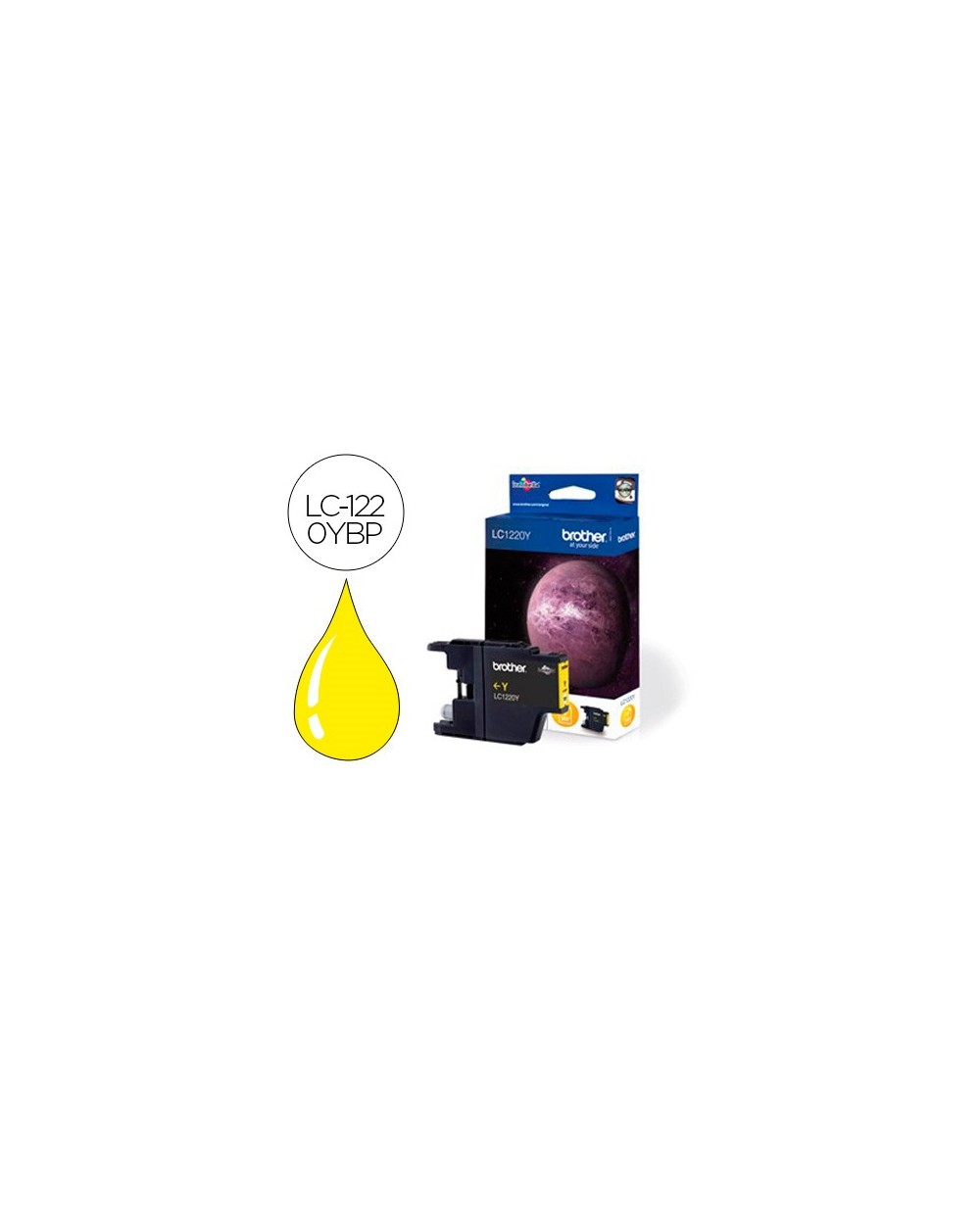 Ink jet brother lc 1220 mfc j430w dcp j725w j925w amarillo 300 pag