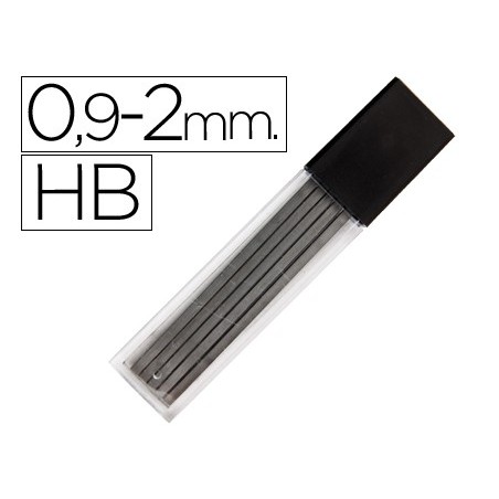 Minas liderpapel grafito rectangulares 2x09 mm hb tubo de 12 minas