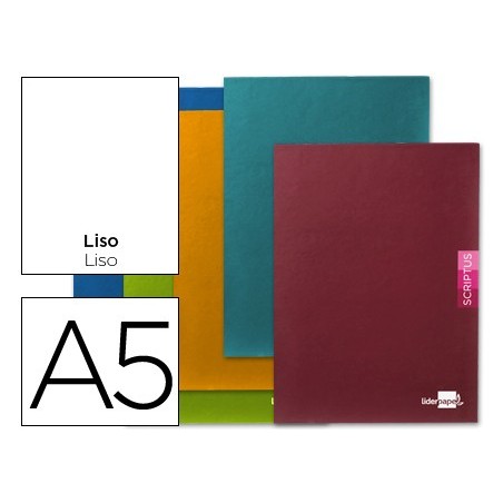 Libreta liderpapel scriptus a5 plus 48 hojas 90g m2 liso sinmargen