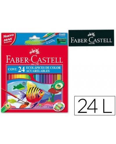 Lapices de colores faber castell acuarelables c 24 surtidos
