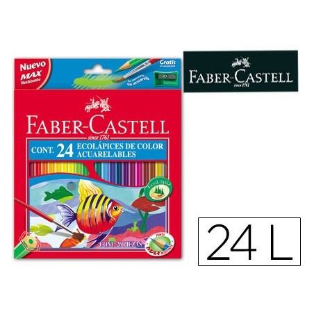 Lapices de colores faber castell acuarelables c 24 surtidos