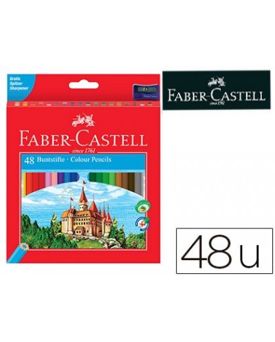 Lapices de colores faber castell c 48 colores hexagonal madera reforestada