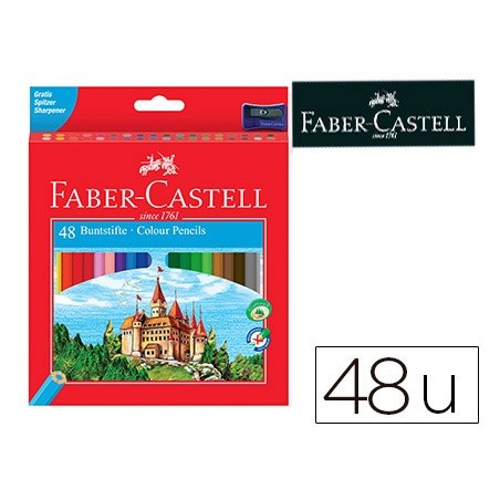 Lapices de colores faber castell c 48 colores hexagonal madera reforestada