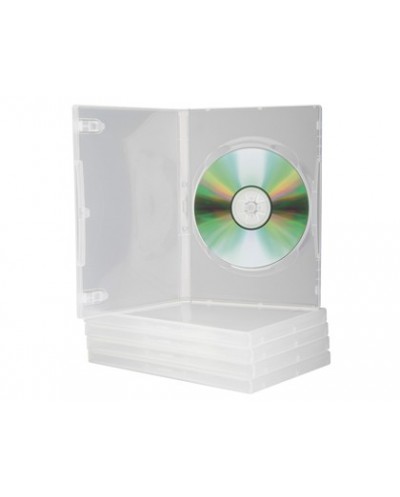 Caja dvd q connect transparente pack de 5 unidades