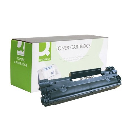 Toner q connect compatible hp cb435a para laserjet p1005 p1006 1500pag negro