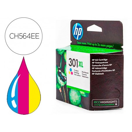 Ink jet hp 301xl tricolor deskjet 5530 1010 1510 2540alta capacidad