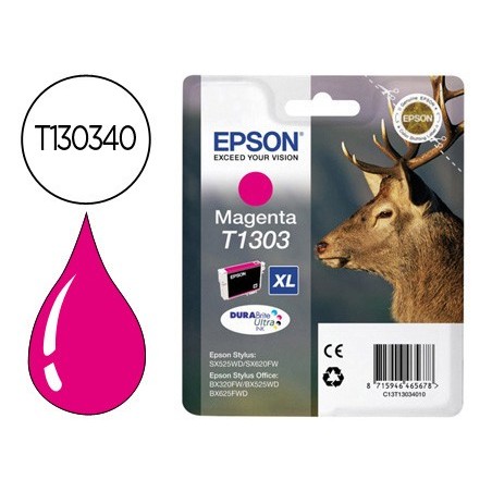 Ink jet epson stylus t1303 magenta office bx320f extra alta capacidad