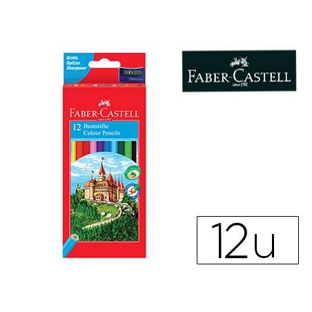 Lapices de colores faber castell c 12 colores hexagonal madera reforestada