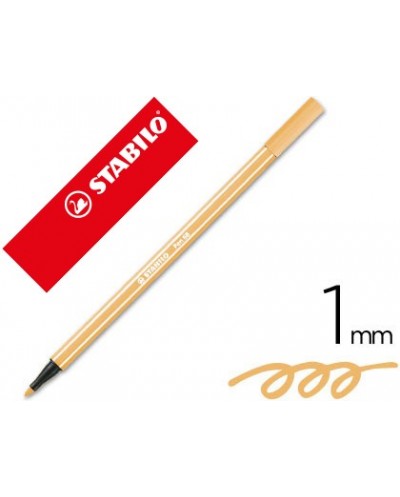 Rotulador stabilo acuarelable pen 68 ocre oscuro 1 mm