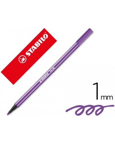 Rotulador stabilo acuarelable pen 68 violeta 1 mm