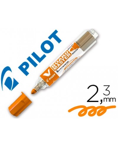 Rotulador pilot v board master para pizarra blanca naranja tinta liquida trazo 23mm