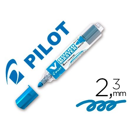 Rotulador pilot v board master para pizarra blanca azul tinta liquida trazo 23mm