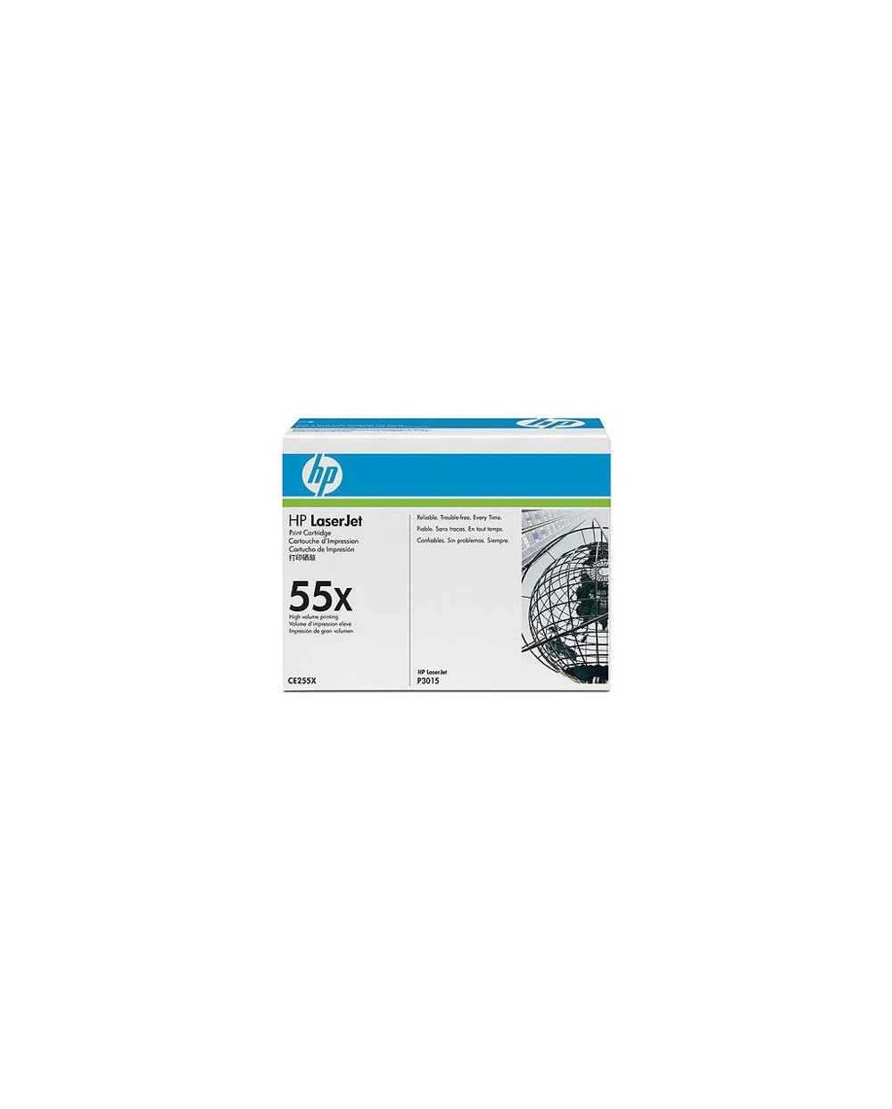 Toner hp 55x negro 12500pag p3015x