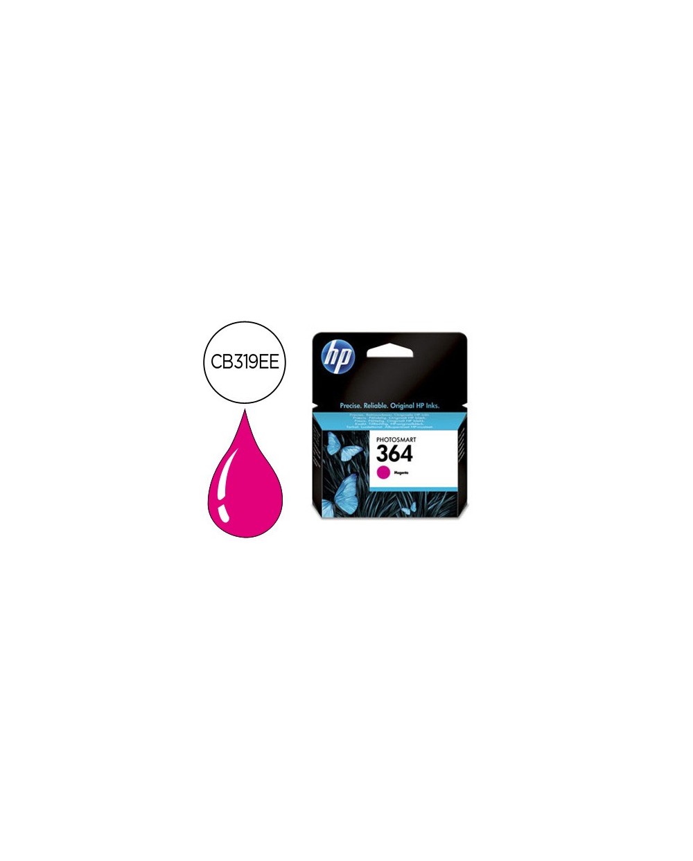 Ink jet hp 364 magenta photosmart premium c309a series c5300 c6300 b8500 d5400 300pag