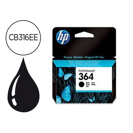 Ink jet hp 364 negro photosmart premium c309a series c5300 c6300 b8500 d5400 250pag