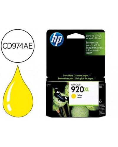 Ink jet hp 920xl amarillo 700pag officejet 920 6500