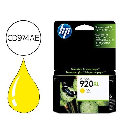Ink jet hp 920xl amarillo 700pag officejet 920 6500