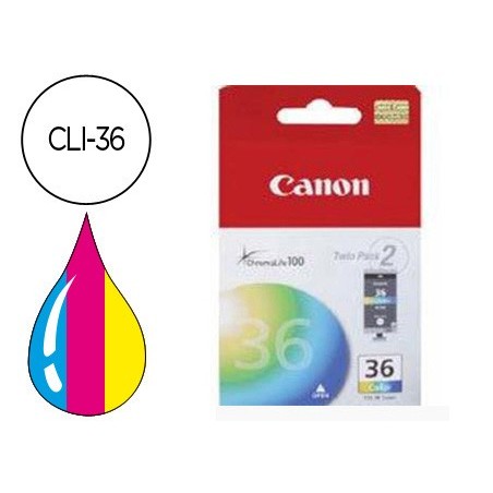 Ink jet canon cli 36 tricolor pixma mini 260 ip100