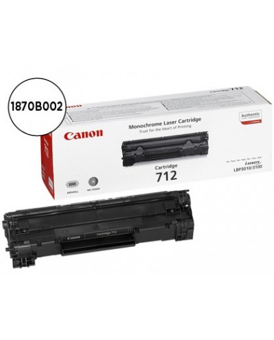 Toner canon crg712 negro laser lbp3010 3100