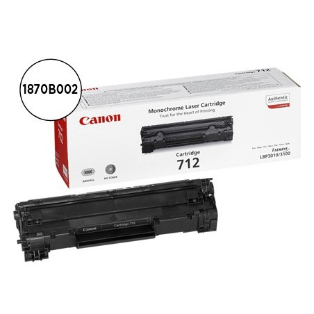 Toner canon crg712 negro laser lbp3010 3100