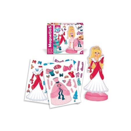 Juego diset magnetico vestidos de princesas