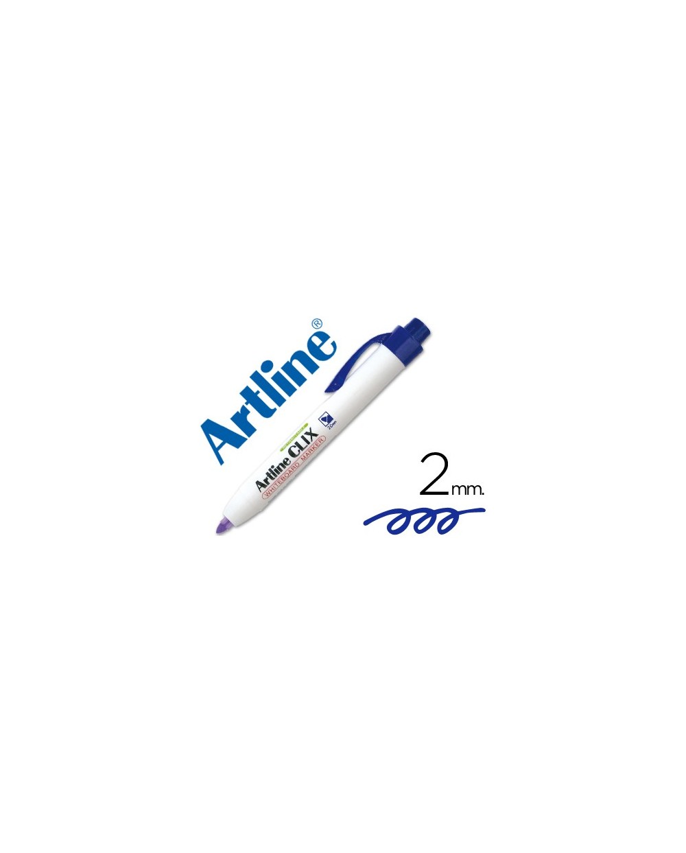 Rotulador artline clix pizarra ek 573a azul punta retactil redonda 200 mm
