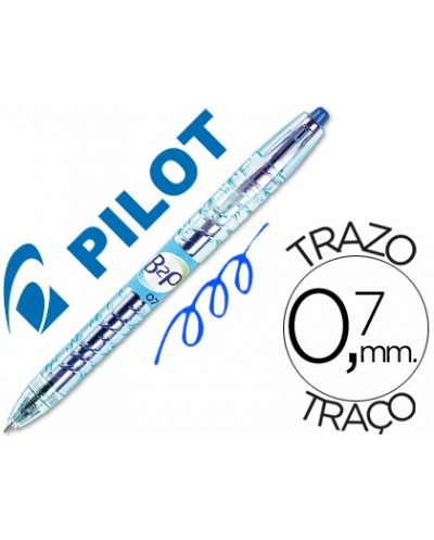 Boligrafo pilot gel b2p azul