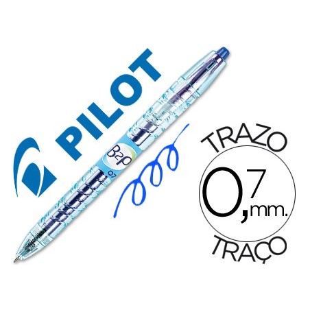 Boligrafo pilot gel b2p azul