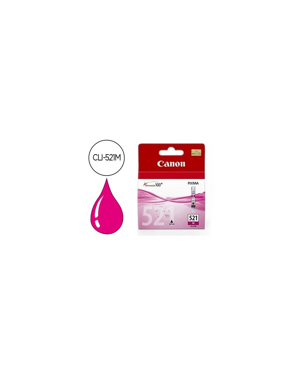 Ink jet canon cli 521m magenta pixma mp620 630 980 ip3600 4600