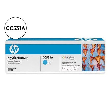 Toner hp laserjet color cp2025 cm2320 cian 2800 pag