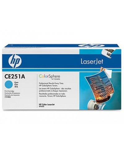 Toner hp laserjet color cp3525 cian 7000 pag