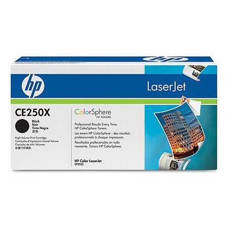 Toner hp laserjet color cp3525 negro 10500 pag