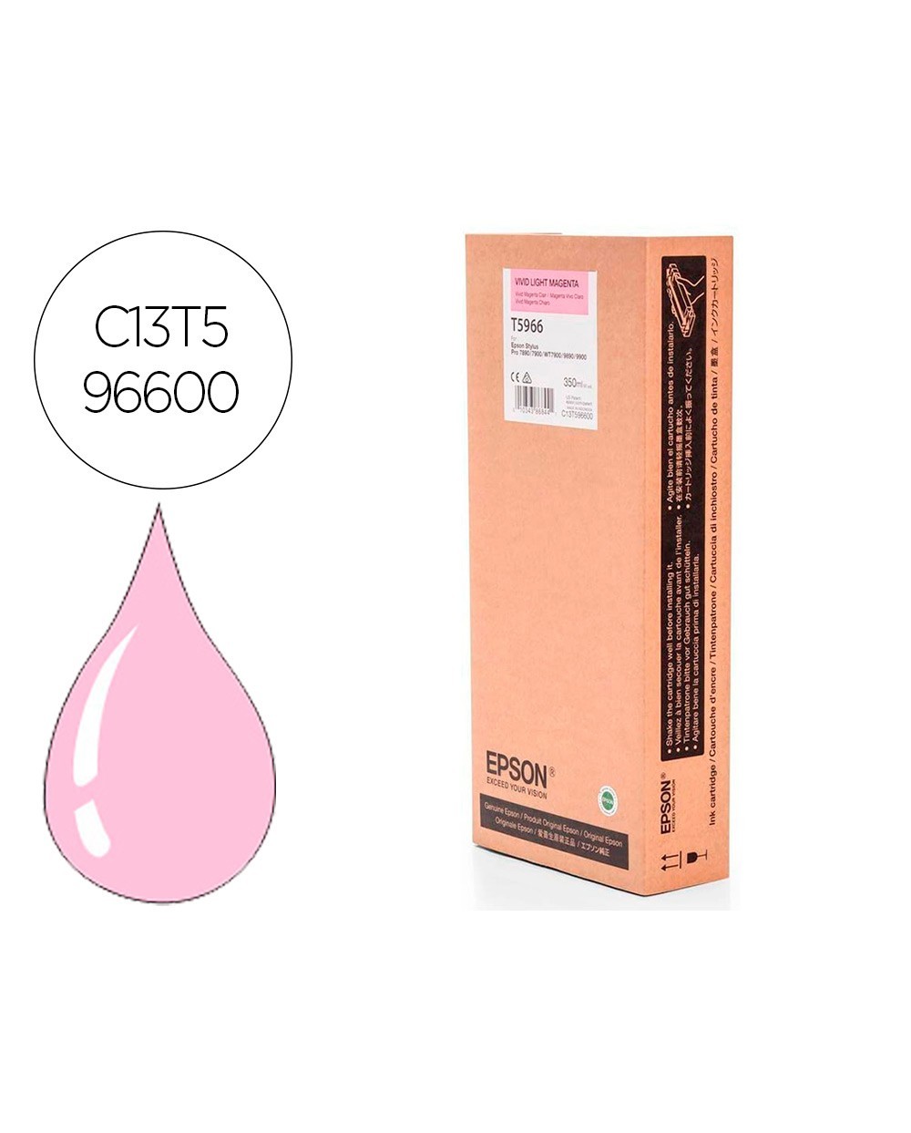 Ink jet epson gf stylus photo 7900 9900 magenta vivo claro