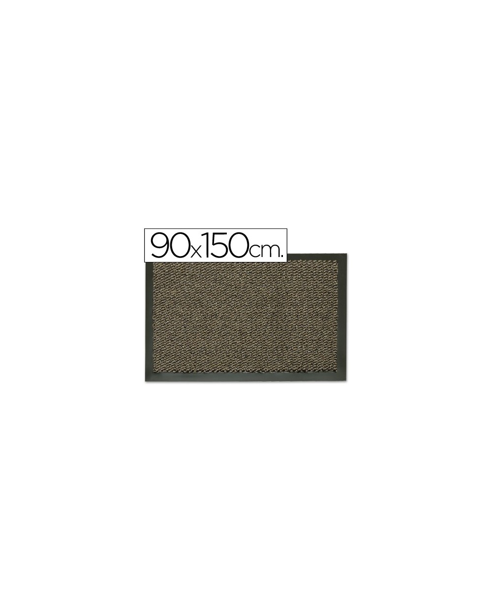 Alfombra fast paperflow antipolvo gris basic 90x150 cm