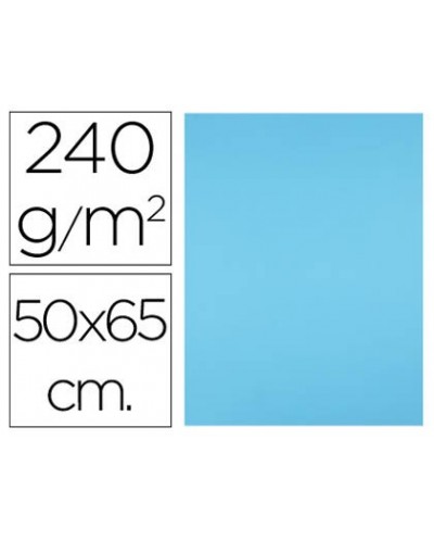 Cartulina liderpapel 50x65 cm 240g m2 azul turquesa