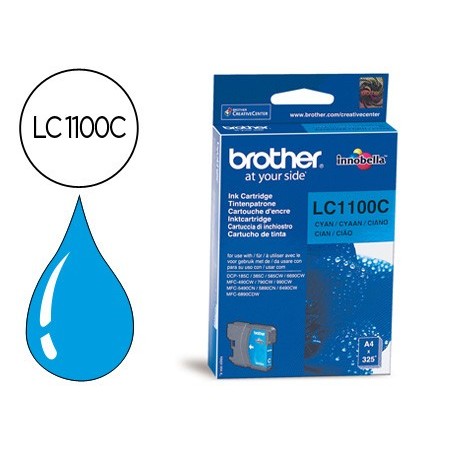 Ink jet brother lc 1100c cyan 325 pag