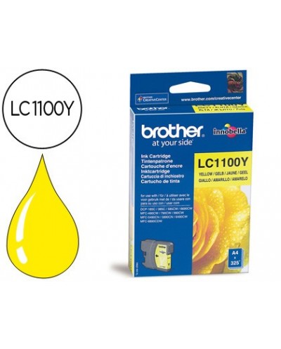 Ink jet brother lc 1100y amarillo 325 pag