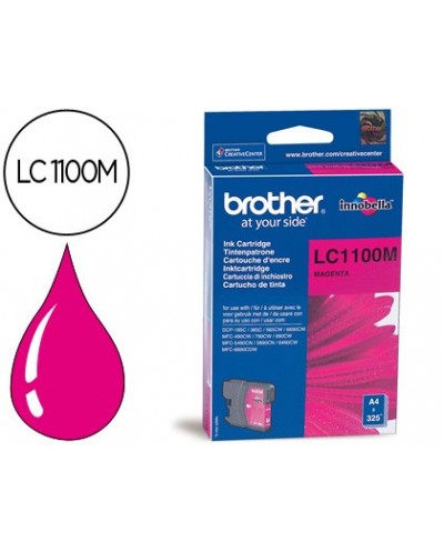 Ink jet brother lc 1100m magenta 325 pag