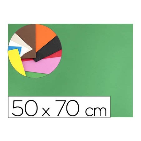 Goma eva liderpapel 50x70cm 60g m2 espesor 15mm verde