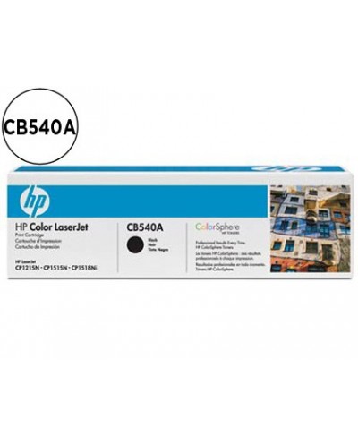 Toner hp cb540a color laserjet cp 1215 cp 1515 cp 1518 negro with colorsphere 2200pag 