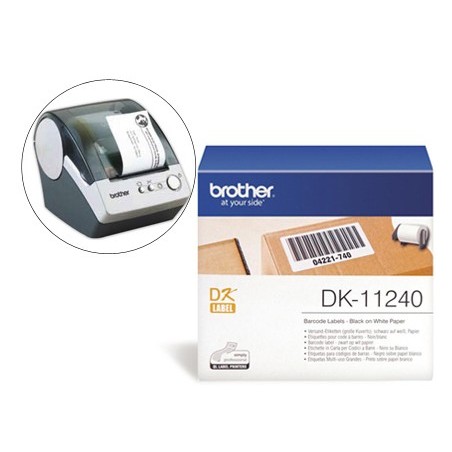 Etiqueta brother dk11240 para impresoras de etiquetas ql multiproposito 102x51mm 600 etiquetas 