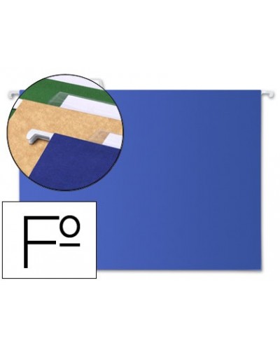 Carpeta colgante liderpapel folio azul