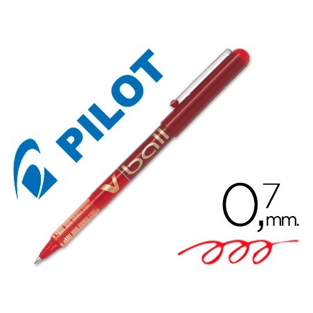 Rotulador pilot roller v ball rojo 07 mm