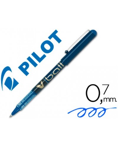 Rotulador pilot roller v ball azul 07 mm