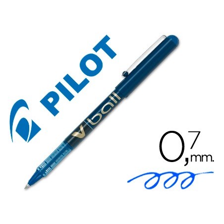 Rotulador pilot roller v ball azul 07 mm