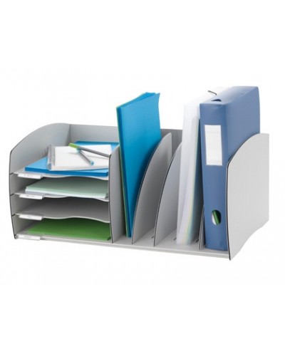 Organizador de armario fast paperflow gris poliestireno 245x543x340 mm