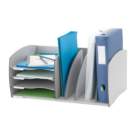 Organizador de armario fast paperflow gris poliestireno 245x543x340 mm