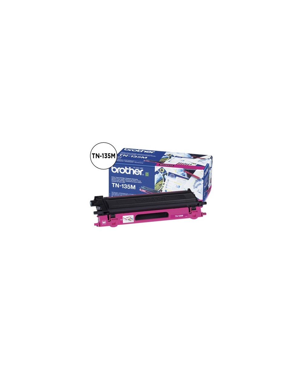 Toner brother tn 135m hl 4040cn 4050cdn 4070cdw dcp 9040 9045 mfc 9440 9840 magenta 40005 